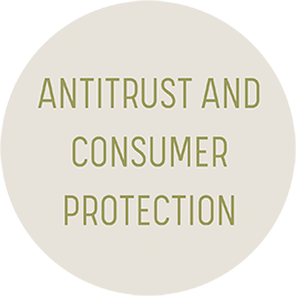 antitrust and consumer protection logo