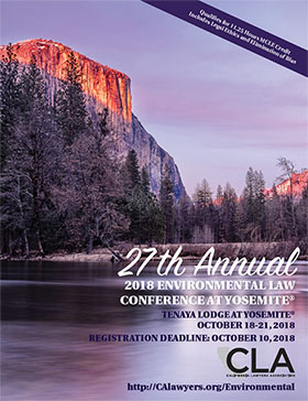 2018 Yosemite Conference Brochure Cover