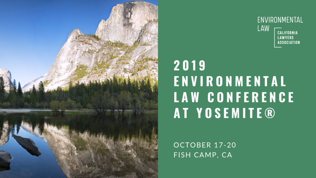 2019 Environmental Law Conference at Yosemite Banner