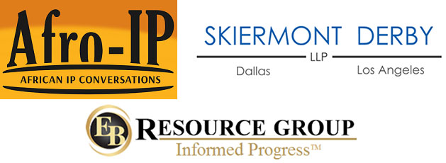 logos of Afro-IP, EB Resource Group, and Skiermont Derby LLP