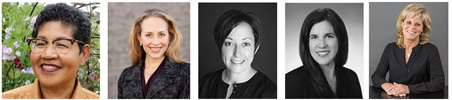 image of the speakers: Chan Stroman, Krista Mitzel, Laura Maechtlen, Chantelle Egan, Patricia J. Hartman