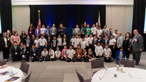 image of Civic Engagement at Monterey annual meeting with school classroom