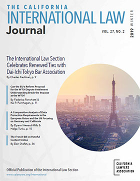 image of International Law Journal cover