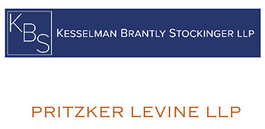 Logos for Kesselman Brantly Stockinger LLP and Pritzker Levine LLP