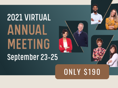 annual meeting, September 23-25, only $190