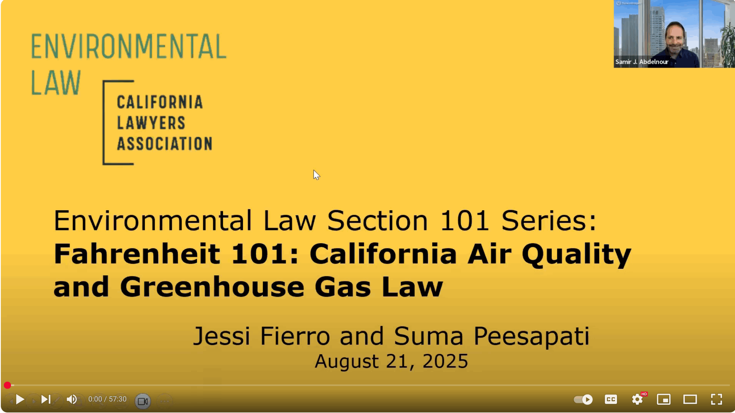 Fahrenheit 101: California Air Quality and Greenhouse Gas Law