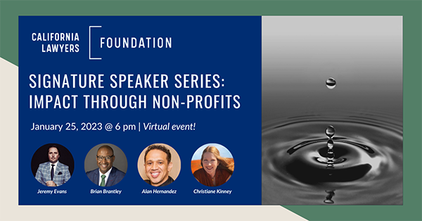 Signature Speaker Series: Impact Through Non-ProfitsCLF Signature Speaker Series