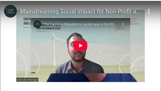 Youtube thumbnail for Mainstreaming Social Impact for Non-Profit and For-Profit Clients with Allen Bromberger