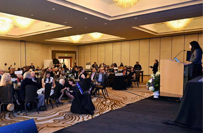 Attendees at in person event