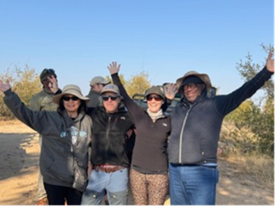 Wideshot of safari attendees