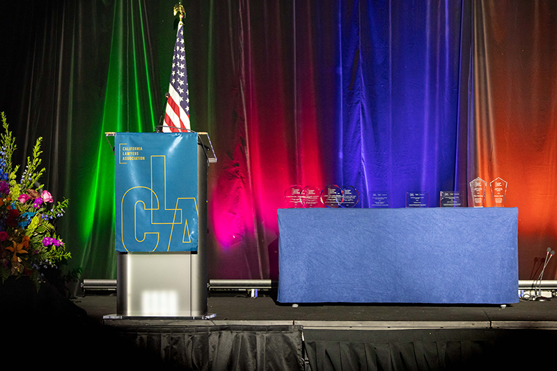 awards podium