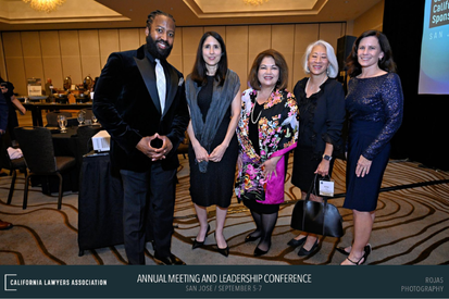 Attendees posing for photo