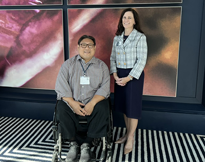 Betty Williams and CLA Member Peter Chun at Leveling Up Your Practice