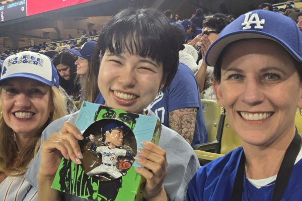 Group shot as baseball game