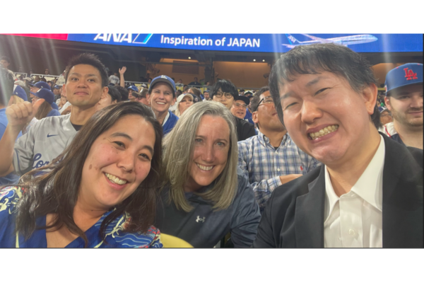 Group shot at baseball game