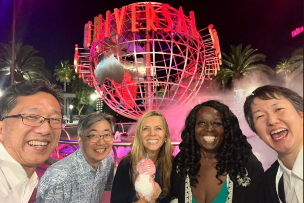 Kazuhiko Nishihara, Kazuto Yamamoto, Ana Sambold, Ryu, Margaret Francisco, Kazuaki Aoi at Universal City Walk