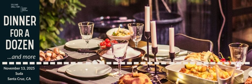 Dinner for a Dozen . . . and more! November 13, 2025 at Suda Santa Cruz, CA