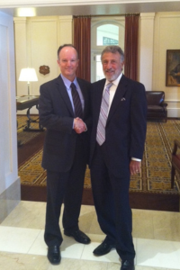 Norman reached out to Men’s Wearhouse Founder George Zimmer