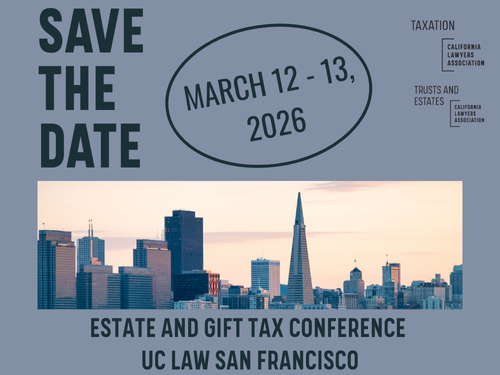 Save the Date 2026 Estate and Gift Tax