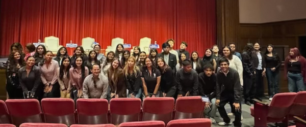 Students that attended the Fireside Chat