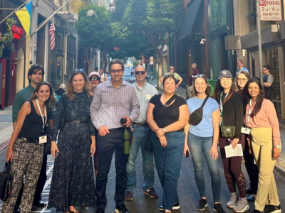 Attendees Participating in Scavenger Hunt Event